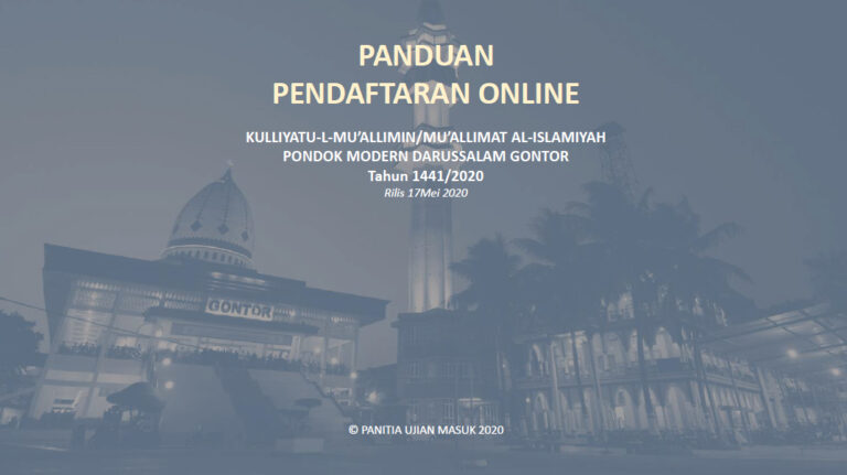 UPDATE 17 MEI 2020: Panduan Sistem Pendaftaran Online Calon Pelajar 1441/ 2020