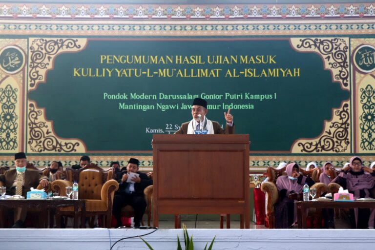 Yudisium Ujian Masuk KMI 1442-1443 H; Penerapan keikhlasan diri