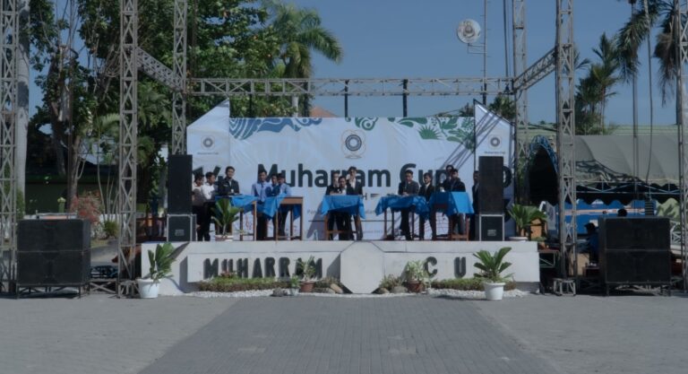 K.H Hasan Abdullah Sahal resmi membuka Muharram Cup.
