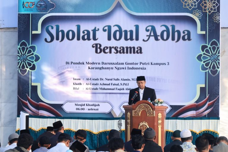 Shalat Idul Adha 1447 H di Gontor Putri 3 Berlangsung Khusyuk